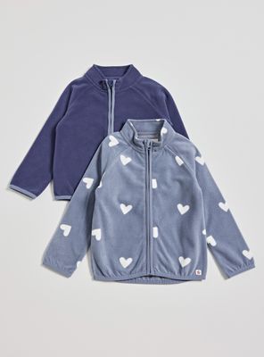 Polar Liso con Cierre de Color y otro Estampado