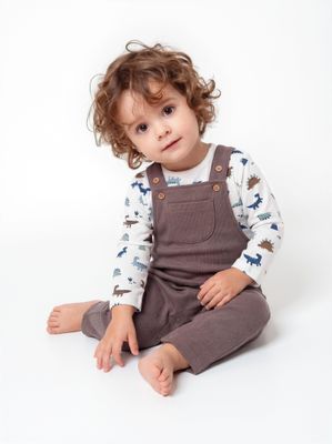 Imagen 2 del producto Conjunto Jardinera y Body de Algodón Niño