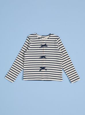 Imagen 2 del producto Polera Rayada con Cintas en Contraste