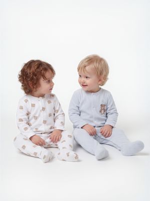 Imagen 2 del producto Osito 2 Piezas con Print de Ositos y Liso