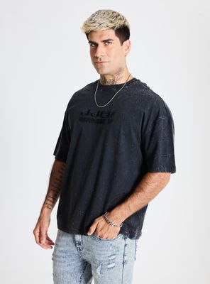 Polera Loose Fit Lavado Gravillado