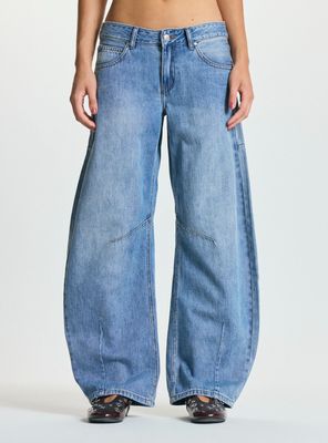 Jeans Balloon Tiro Medio