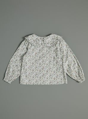 Imagen 2 del producto Blusa Floral con Cuello Bobo