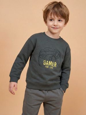 Polerón Básico Estampado a Tono