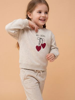 Polerón Básico Estampado Niña