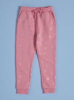 Pantalón de Buzo Jogger Estampado Niña