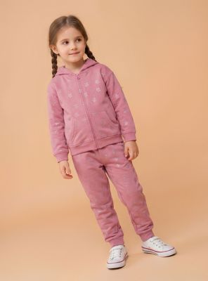 Pantalón de Buzo Jogger Estampado Niña