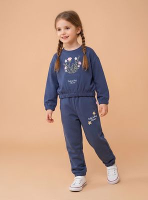 Pantalón de Buzo Mini Estampado Floral