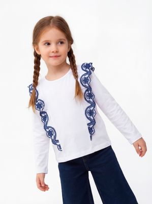 Polera Vuelos Broderie Color