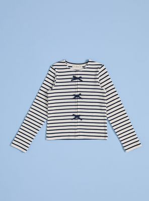 Imagen 2 del producto Polera Rib Rayada con Lazos