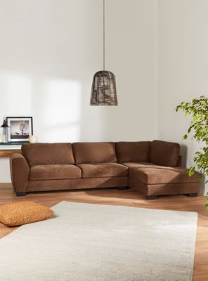 Sofá Seccional Samantha Derecho 4 Cuerpos Tela