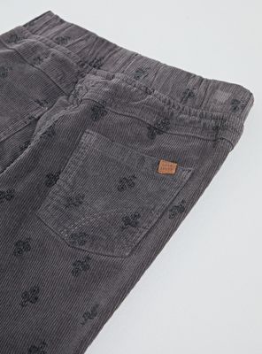 Imagen 2 del producto Pantalón Slim Fit Cotelé Estampado Algodón