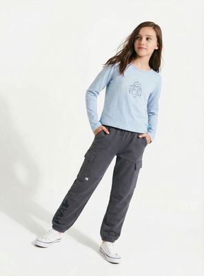 Pantalón de Buzo Estilo Cargo con Detalle Minnie