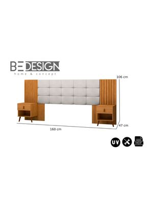 Imagen 2 del producto Respaldo  Capitonex Blanco Miel