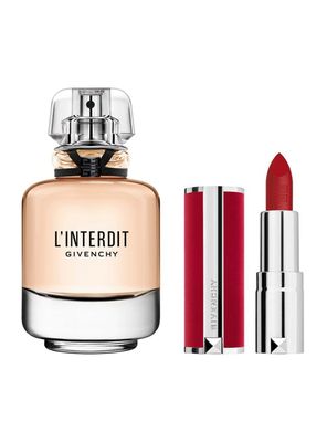Imagen 2 del producto Set de Perfume L'interdit EDP 80 ml Mujer + Labial Le Rouge Deep Velvet Givenchy