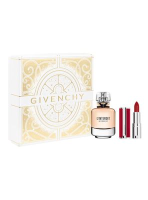 Set de Perfume L'interdit EDP 80 ml Mujer + Labial Le Rouge Deep Velvet Givenchy
