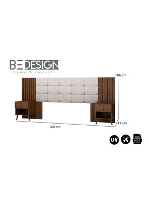 Imagen 2 del producto Respaldo  Capitonex Blanco Caramelo