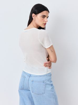 Imagen 2 del producto Polera Tejido Fino Manga Corta