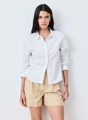 Polera Camisera Abotonada Rayada