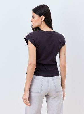 Imagen 2 del producto Polera Drapeado y Amarras Laterales