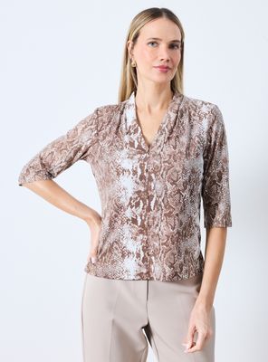 Polera Tipo Blusa Manga Codo