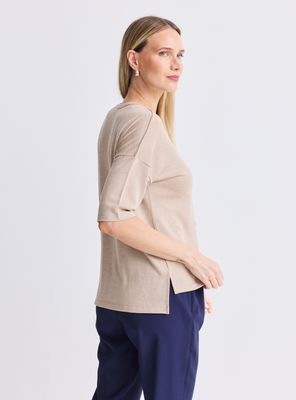 Imagen 2 del producto Polera Tejida con Estampado Toque de Brillo