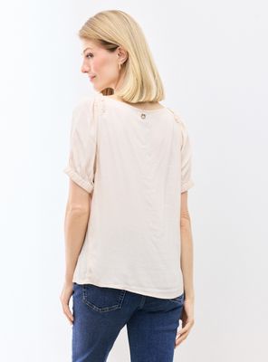 Imagen 2 del producto Blusa con Encaje en Escote y Manga Aglobada