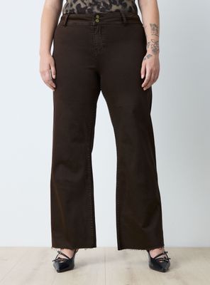 Jeans Wide Leg Bolsillos Traseros Curvy