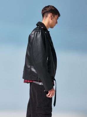 Imagen 2 del producto Chaqueta Biker Cuero Sintético