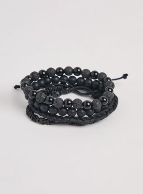 Imagen 1 del producto Set de Accesorios Mix Pulseras Negras 4 Piezas