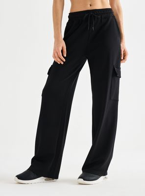 Pantalón Buzo  Cargo Wide- Leg