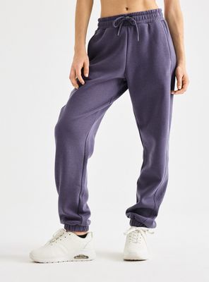Pantalón de Buzo con Paneles Rib