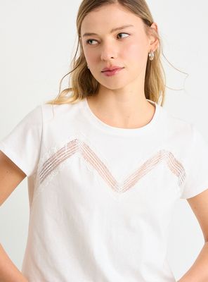 Imagen 2 del producto Polera con Diseño Tenue Cuello Redondo