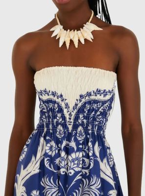 Imagen 2 del producto Vestido Midi Straplees Diseño Botánico