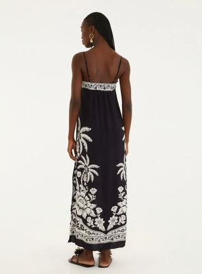 Imagen 2 del producto Vestido Escote Recto con Diseño Floral