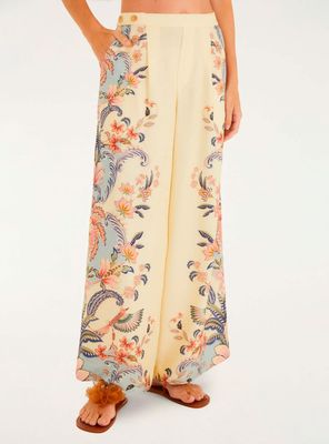 Pantalón Recto Diseño Floral