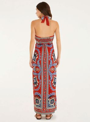 Imagen 2 del producto Vestido Midi Escote con Amarra Diseño Boho