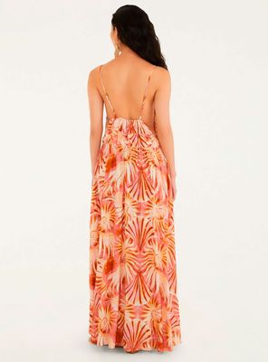 Imagen 2 del producto Vestido Largo con Escote V Diseño Caracoles de Mar