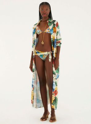 Kimono Largo Diseño Floral