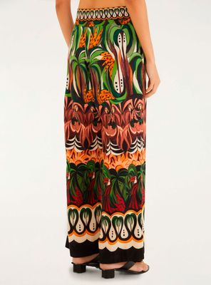 Imagen 2 del producto Pantalón Recto Diseño Tropical