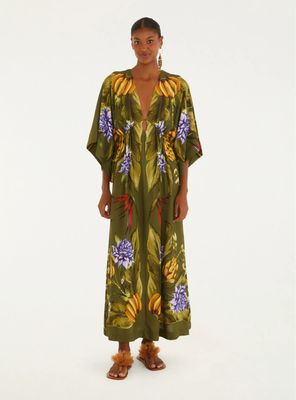 Imagen 1 del producto Vestido Tipo Túnica Diseño Tropical