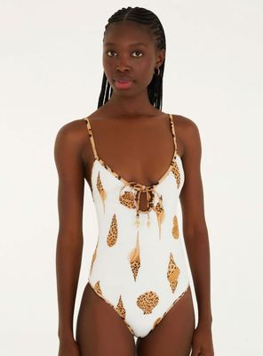 Traje de Baño Diseño Caracoles de Mar