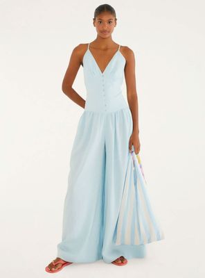 Enterito Palazzo con Detalle Frontal de Botones