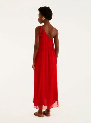 Imagen 2 del producto Vestido Midi Asimétrico Diseño Floral