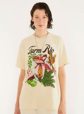 Imagen 1 del producto Polera de Algodón Diseño Flores y Tucanes