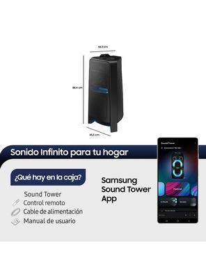 Imagen 2 del producto Sound Tower Samsung MX-T70