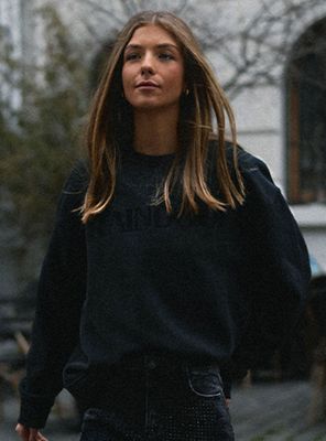 Polerón Crew Neck Logo Velvet