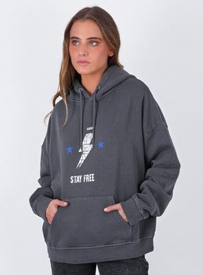 Imagen 2 del producto Polerón Hoodie Estampado Grey Colección Josefa Saez