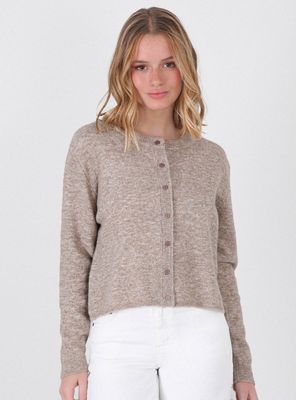 Cárdigan Regular Cuello Redondo