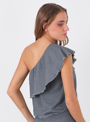 Imagen 2 del producto Top Hombro Vuelos Grey